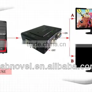VGA 2 Port Splitter,vga Splitter,2 Ports Vga Adapter in Hight Quality thumbnail-5