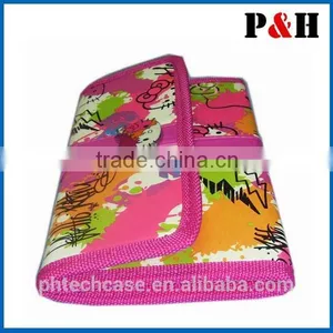 Newest Women Hanging Cosmetic Brush Roll Bag With Mirror thumbnail-4