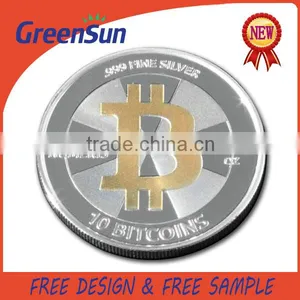 2015 New Arrival Commemorative Gifts Sterling Silver Metal Blank Coin thumbnail-1