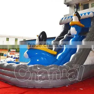 Magical Sea Wave Inflatable Water Slide Wih Pool, Commercial Inflatable Dolphin Water Slide thumbnail-3