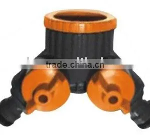 Two Way Hose Connector With Valve thumbnail-1