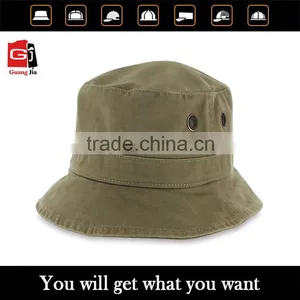 Supplier Professional Custom Cotton Good Quality Hot Selling Wide Brim Cheap Bucket Hats Wholesale thumbnail-1