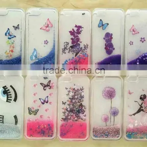 Bling Glitter Heart Quicksand Moving Star Cases Phone Cover Cases For IPhone 6 6s Liquid Glitter Case thumbnail-4