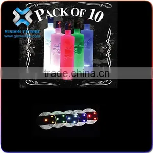 Wholesale Festoon Lighting Promotional Items Direct Factory High Quality Colorful Led Flashing Pvc Round Coaster thumbnail-4