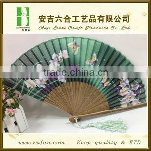 DIY High-level Silk Bamboo Fan With Your Logo thumbnail-1