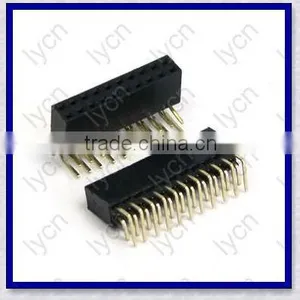 1.27mm/2.00mm/2.54mm Right Angle DIP Type Box Header thumbnail-1