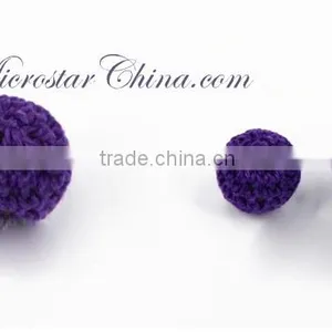 WOV1433 Handmade 14mm IN Stock DIY Ball Woven Beads Crochet Knitting For Sales thumbnail-2