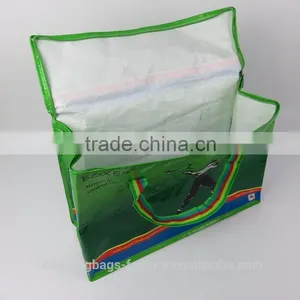 Promo Polypropylene Laminated PP Woven Shopping Bag With Zipper thumbnail-3