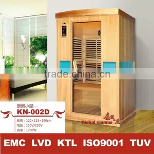 Far Infrared Sauna With Heat Protection Wall Pane KN-002D thumbnail-1