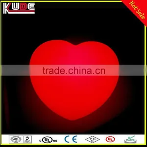 Wedding Decorative Lamp Red Heart Shape Flashing LED Night Light With MultiColor Changing thumbnail-1