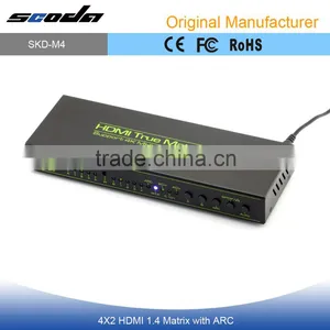 1.4 ARC Hdmi Matrix 4X2 Lcd tv 4K With ARC Support Blue-Ray 24/50/60fs/HD-DVD/ xv YCC thumbnail-1