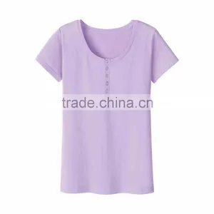 Manufacturer China Women's Clothing Cotton Bluk t- Shirt Made in China thumbnail-4
