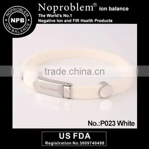 Noproblem P023 Friendship Hygienic Personalized Sports Elastic Power Bracelet for Couple thumbnail-1