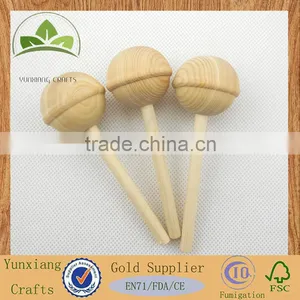 Natural Wooden Ball With Beautiful Wood Grain for Aromatherapy Diffuser thumbnail-1