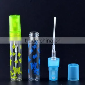 The Butterfly Frosting 5 ml Cosmetic Packaging Bottle Perfume Bottles Portable Perfume Spray Bottle Glass Drawn Tube Bottles thumbnail-5
