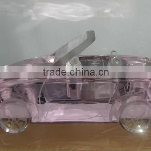 Arrival Pink Crystal Traffic Models With Crystal Racing-car With Engraved (R-1032 thumbnail-1