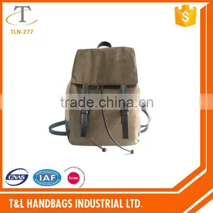 Durable Fashional Backpack With the Faux Suede Fabric thumbnail-1