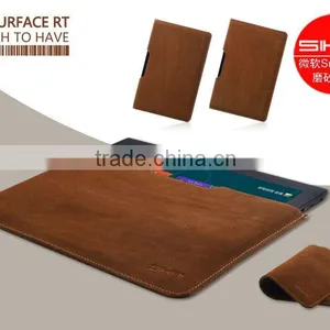 SIKAI Brown Textured Leather Sleeve Case for Microsoft Surface RT 10.6 thumbnail-1