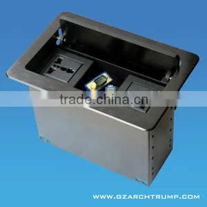 CE RoHS FCC Hidden Desktop Outlet Box for Conference Table thumbnail-1