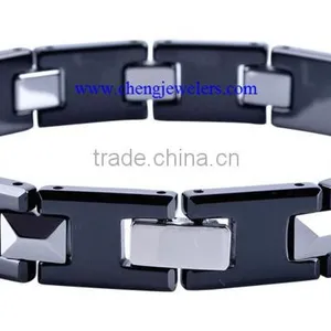 Black Mens Ceramic Bracelet Jewelers thumbnail-1