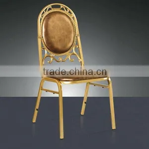 High Back Dining Chairs, Modern Leather Metal Chair(YT2030) thumbnail-1