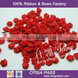 Wholesale Red Ribbon Rose for Wedding Garment Accessories thumbnail-1
