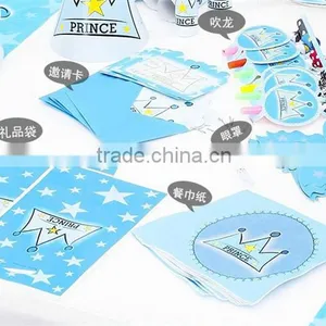 Blue Child Birthday Party Kit,happy Crazy Cheers thumbnail-1
