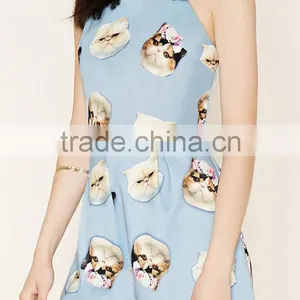 Pets Printing Pattern Casual Beach Shorts Jumpsuit Rompers For Lady thumbnail-5