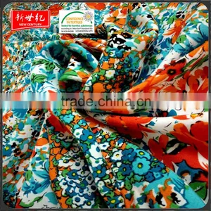 Flower Pattern Printed 100% Plain Rayon Viscose Fabric for Women Clothes thumbnail-1