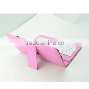 Universal pu Leather Tablet Case Cover for Lenovo Thinkpad 8 for Huawei With Keyboard and Elastic Band Strip thumbnail-2
