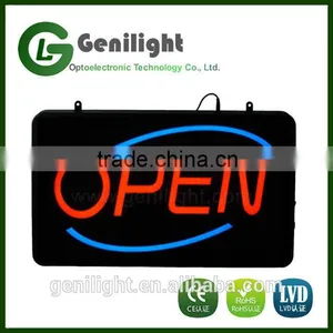 Welcome High Visible LED Neon Light Business Motion Open Sign Chain Switch thumbnail-2
