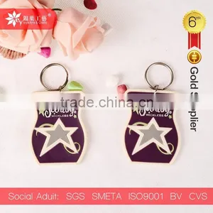 Star Soft Pvc Keychain Pvc Rubber Key Chain thumbnail-1