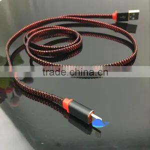 2016 New Usb Charging Charger Cable Flat Braided USB Cable thumbnail-4