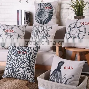 Linen/cotton Printed Cushion Cover Custom Printing Handmade Cushion Cover thumbnail-2