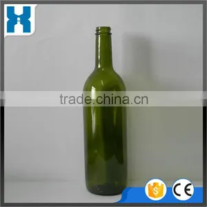 750ML EMPTY GLASS WINE BOTTLE WITH LID thumbnail-1