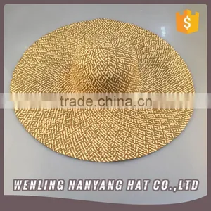 Papper Straw Weaving Hats Crushable Foldable Paper Straw Hats for Women thumbnail-2