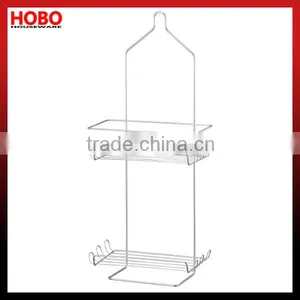 2 Tiers Iron Chrome Plated Shower Caddy thumbnail-1