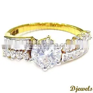 14K Diamond Wedding Rings, Ladies Diamond Rings, Diamond Jewellery thumbnail-3