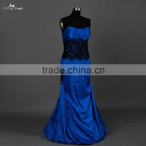 RSE681 Two Color Royal Blue Taffeta Mother Of The Bride Dresses Evening Dress thumbnail-1