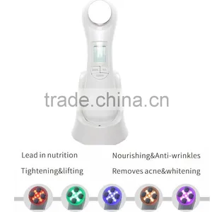 Portable Ultrasonic Face Scrubber Galvanic Facial Beauty Equipment Anti Aging thumbnail-1