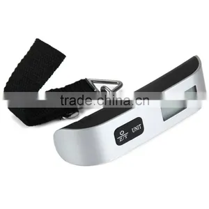 Portable Mini LCD Luggage Electronic Scale Thermometer 50kg Capacity Handing Digital Weighing Hook Scale Device thumbnail-4