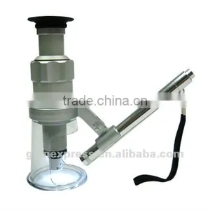 40x Mini Portable Measuring Microscope + Helicoid Focusing + LED Penlight thumbnail-4