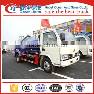 Capacity 4000l-5000l 4X2 Vacuum Sewage Tank Trucks in China thumbnail-1