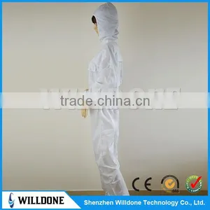 High Quality Cleanroom Uniform Esd Smock With Cap thumbnail-4