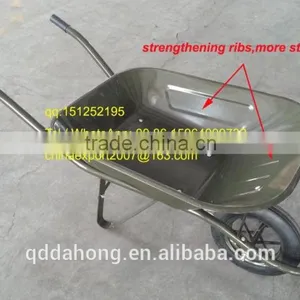 Hot Sale Concrete Wheel Barrow Building Tools With Solid Wheel WB6400 thumbnail-2