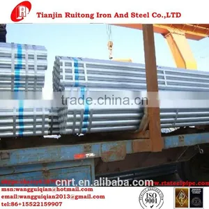 API 5L ASTM A53 GALVANIZED STEEL PIPE WITH ZINC COATING BEVELLED ENDS AND CAPS thumbnail-1