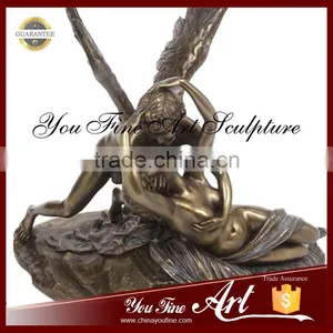 Greek Mythology Decorations Garden Bronze Cupid Statue thumbnail-2