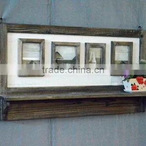2016 Latest Wooden Decorative Wall Shelf With Frames thumbnail-5