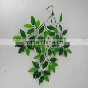 SJ070905 Artificial Ficus Tree Leave for Decorations Occasion Plastic Ficus Banyan Tree Leaf thumbnail-1