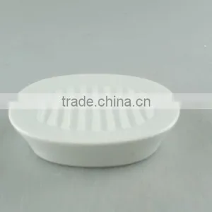 Oval Ceramic Toilet Soap Holder in Stock thumbnail-1